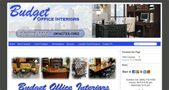Desktop Screenshot of budgetofficeinteriors.com